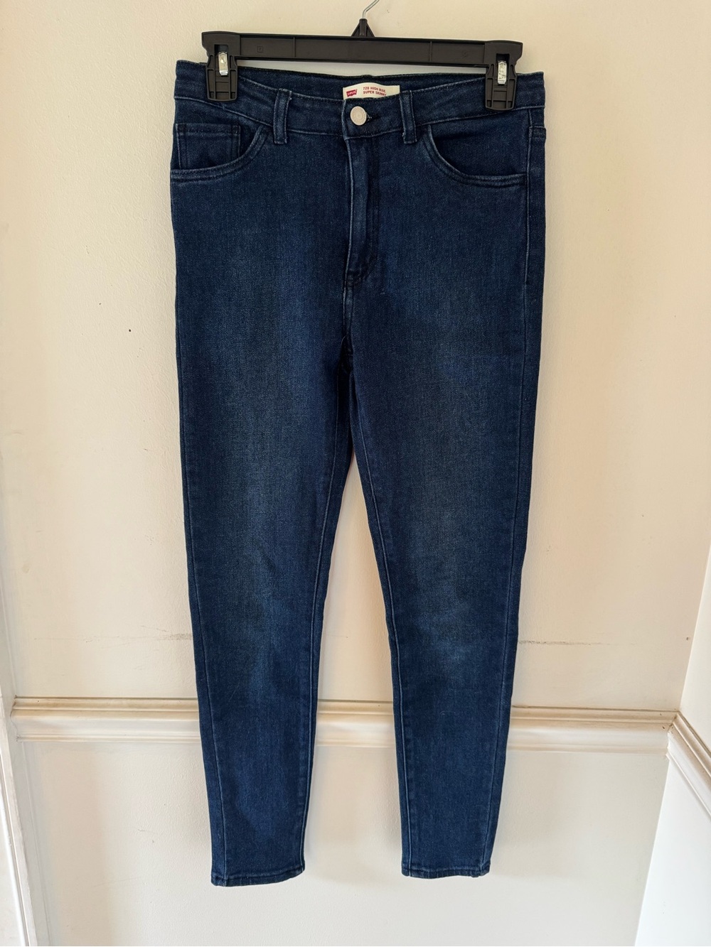 Girl’s Dark Blue Levi Stretch Skinny Jeans